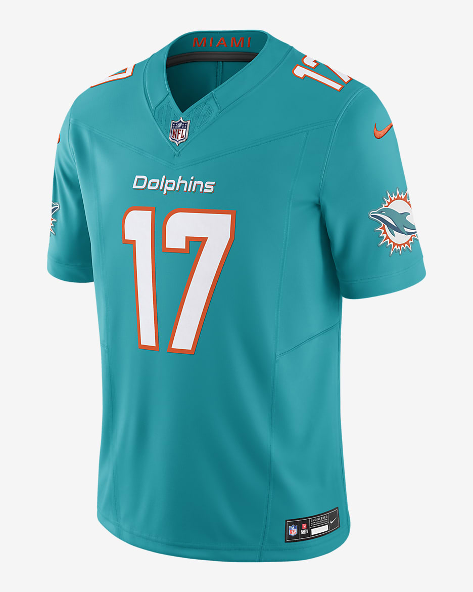 Jaylen Waddle Miami Dolphins Men s Nike Dri FIT NFL Limited Football Jersey. Nike